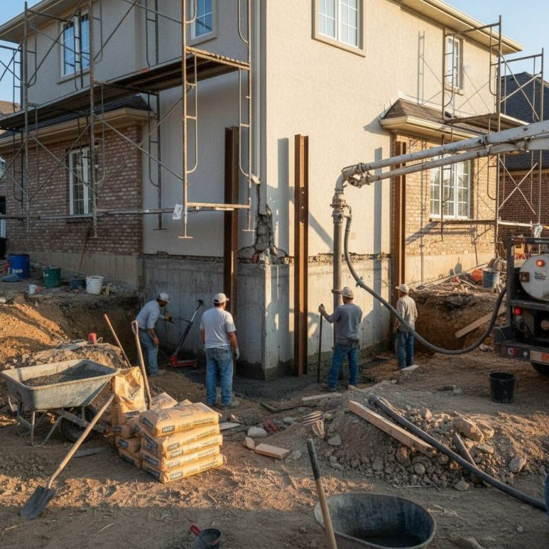 Foundation Wall Pouring